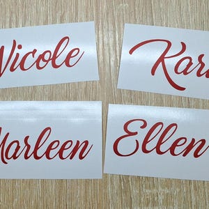 Custom name vinyl decal for champagne glass , Bridesmaid champagne flute vinyPersonalized Wine Glass Decal. wedding party