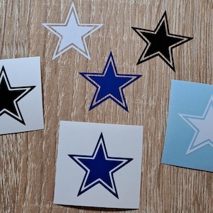 Star Outline Vinyl Decal Stickers - Waterproof