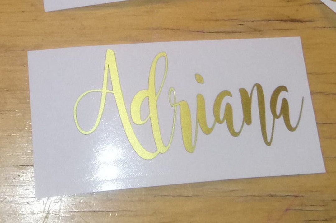 Custom Name Decals for Wood Hanger Bridal Party Decals Etsy
