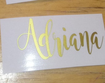 Custom name decals for Wood Hanger, Bridal Party Decals, Personalized hangers, Bachelorette Party, DIY Vinyl Sticker