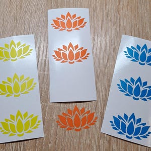 Lotus Flower Stickers: Yoga Meditation Decals