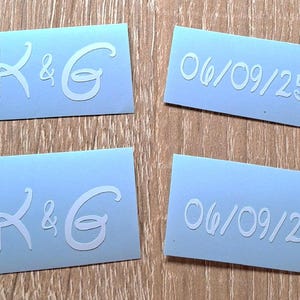 Personalisierte Sonnenbrille Vinyl Aufkleber: Hochzeitsfotografie Gefälligkeiten