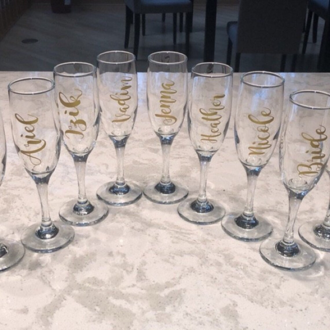 Custom name vinyl decal for wine glass Personalized Wine Etsy