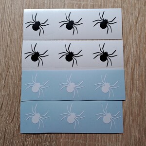 Spider Vinyl Decals: Spooky Halloween Party Decor