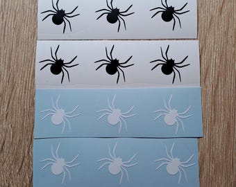 Spider Vinyl Decals: Spooky Halloween Party Decor