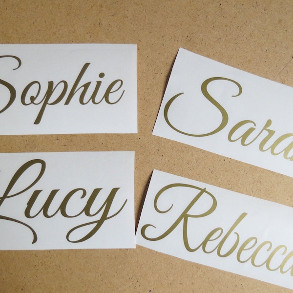 Custom name vinyl decal for wine glass , Personalized Wine Glass Decal. wedding party