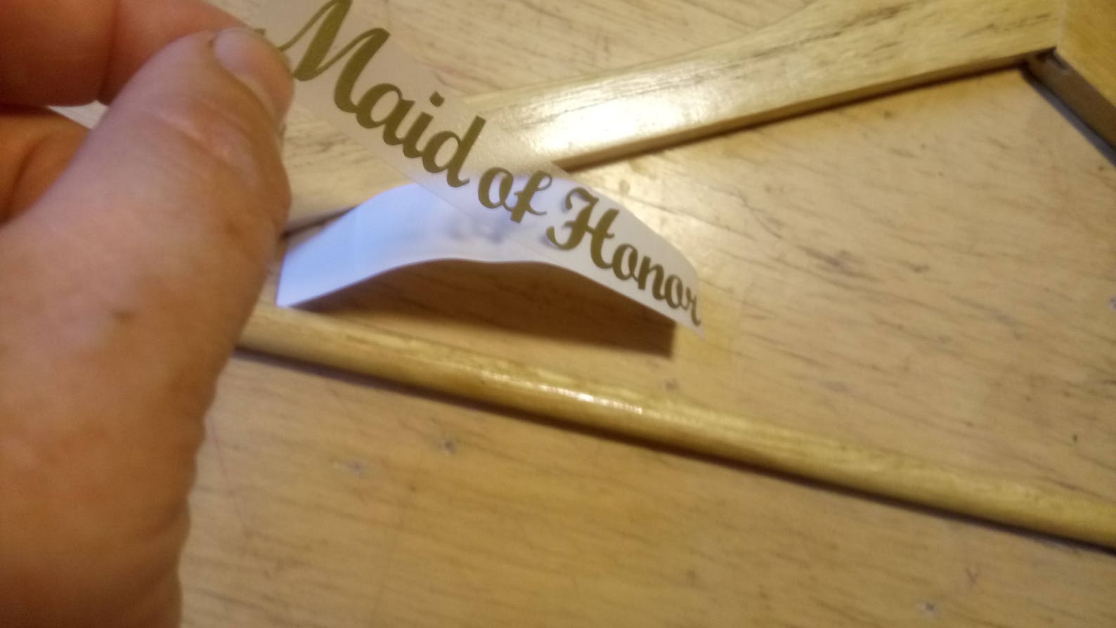 Rose Gold Color Custom Decals for Wood Hanger DIY Vinyl Etsy