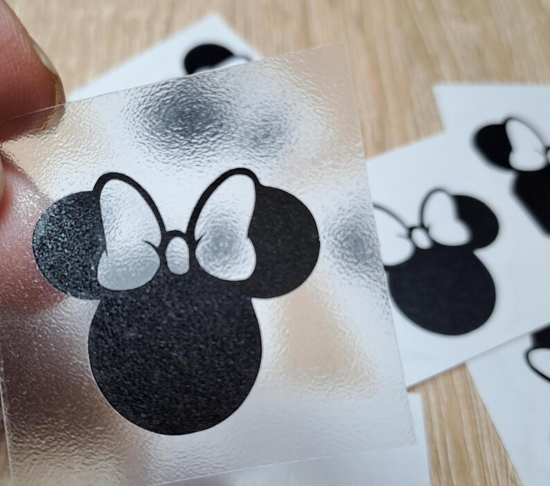 Minnie Mouse Vinyl Decals, Party Decor, Cup Decals, Envelope Seal (set ...