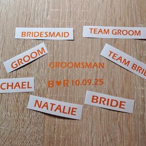Kleine Größe Vinyl-Aufkleber für Sonnenbrillen Etiketten / personalisierte Sonnenbrillen Hochzeit Aufkleber