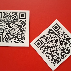 Ihre Website CUSTOM QR Code Vinyl Aufkleber
