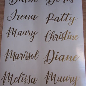 Custom name vinyl decal for champagne glass , Bridesmaid champagne flute vinyPersonalized Wine Glass Decal. wedding party