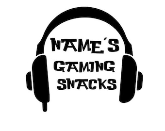 Personalized Gaming Snacks Jar Vinyl Decal - DIY Gift