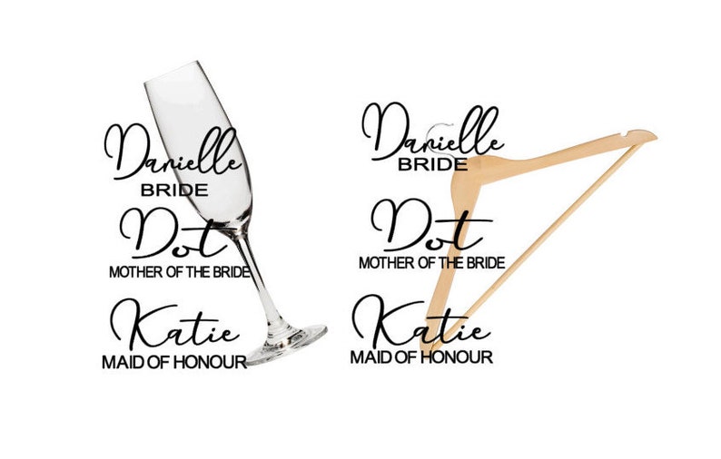 Custom Name Vinyl Decals for Glasses Custom Name Vinyl Decals Etsy