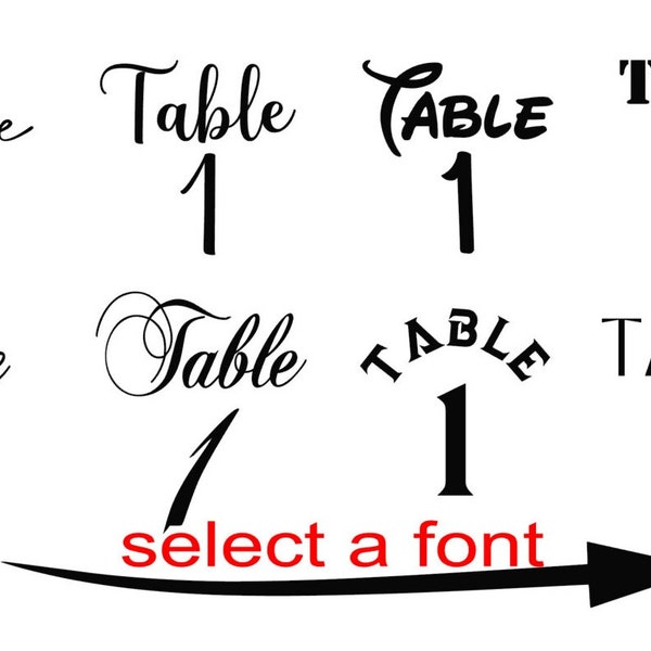 Hochzeits-Tischnummern-Vinyl-Aufkleber, Tischnummern-Aufkleber, Hochzeitstag-Accessoires,