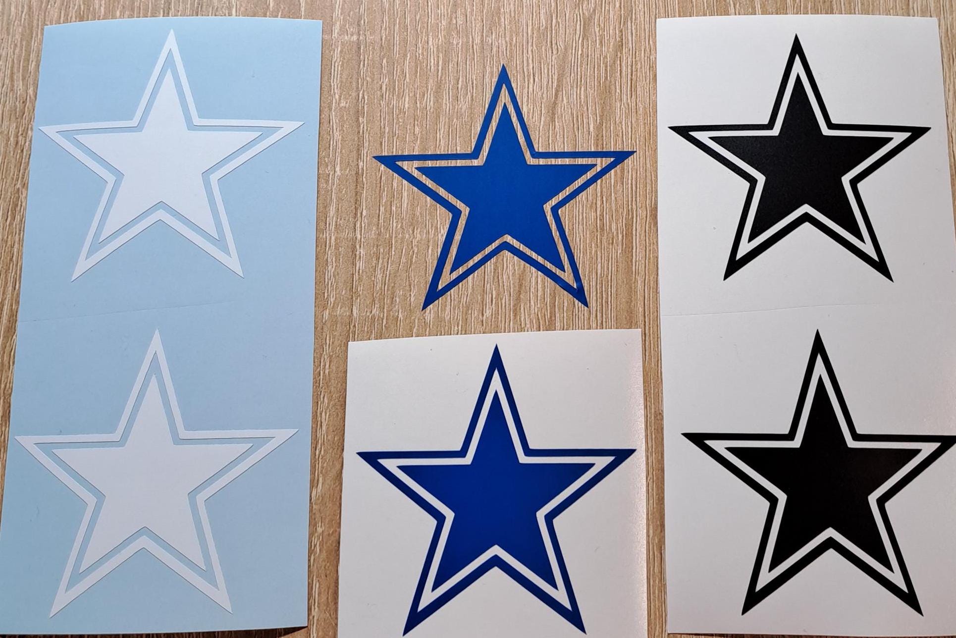 Large Cowboys Star Decal - Etsy, image size:1930x1288