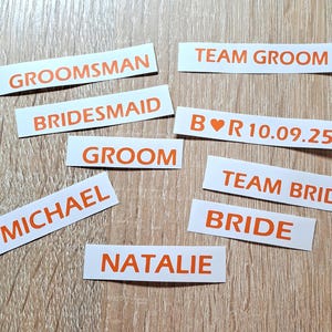 Personalisierte Vinyl Sonnenbrille Aufkleber: Hochzeit Gastgeschenke