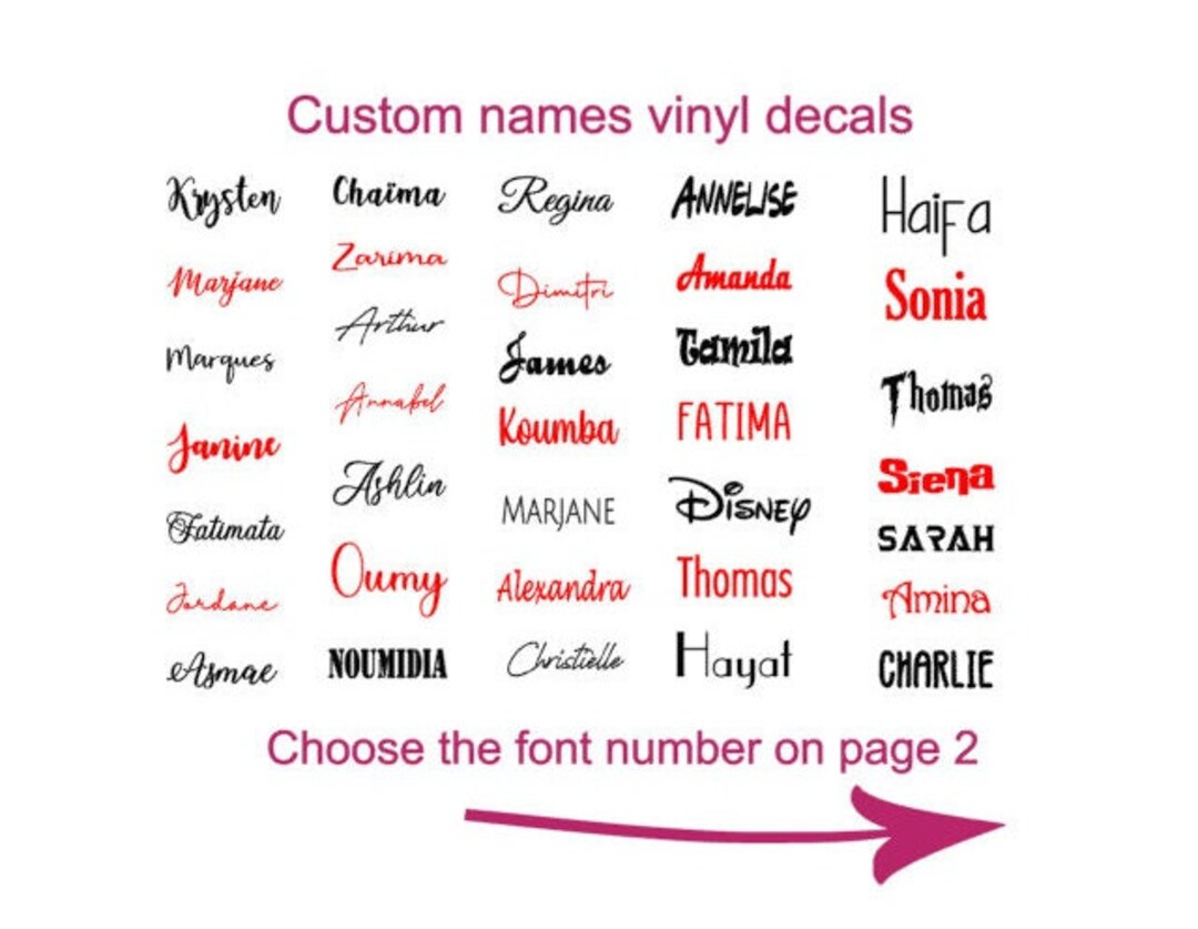 Name Decals / Custom Name Decals / Vinyl Name Decals / Custom Decals / Yeti Name Decals