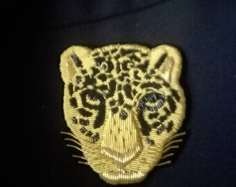 Ecusson brode a la main Handmade STAR Gold Bullion embroidery Sew On Patch Ecusson brode a la main Handmade STAR Gold Bullion embroidery Sew On Patch
