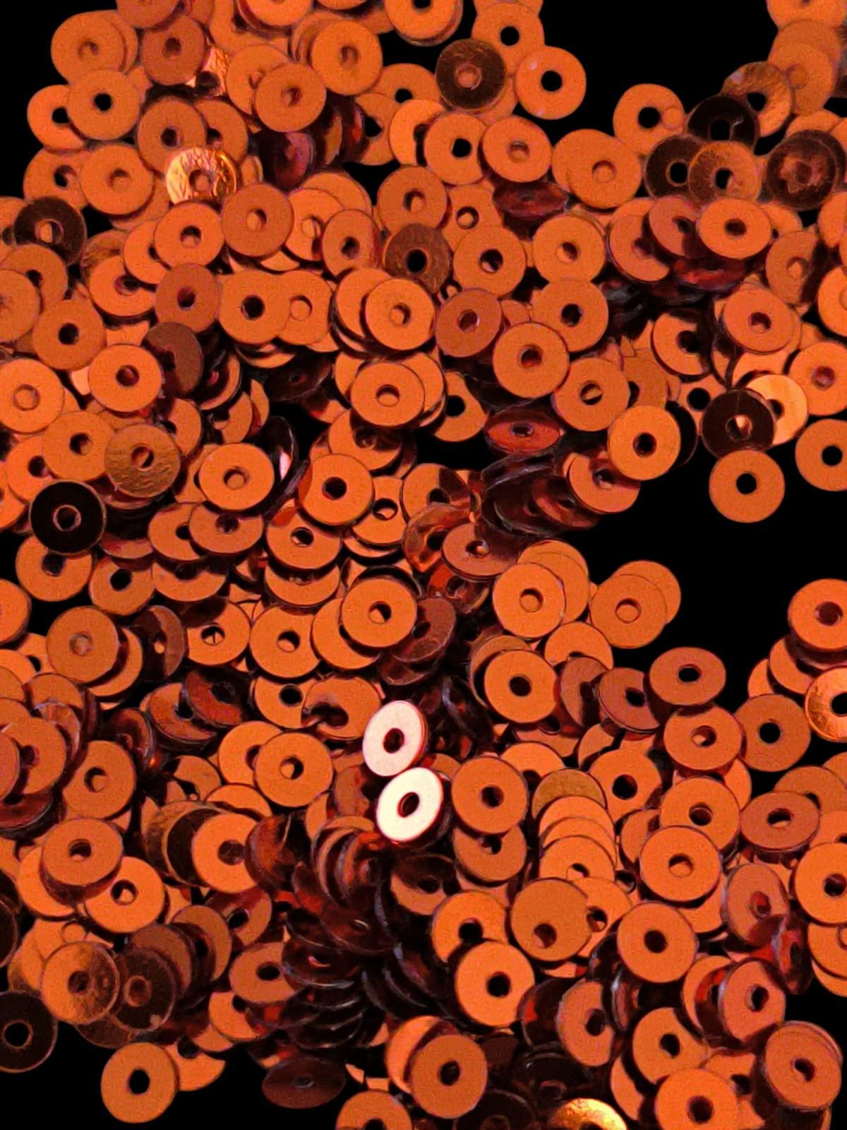 Shiny Orange Embroidery Sequins - Etsy