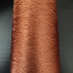 Extra fine shiny copper embroidery thread spool 90g