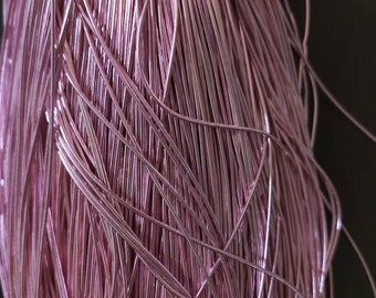 Shiny pink/shiny pink cannetille embroidery thread