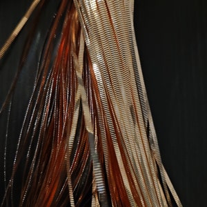 Alambre de hoja de oro metálico liso
