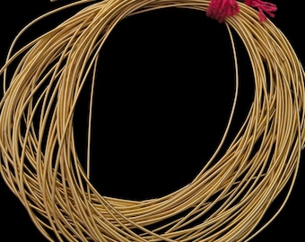 Fine matte gold curb stitch embroidery thread 0.9mm