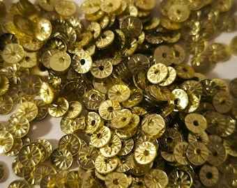 4mm golden sun sequins