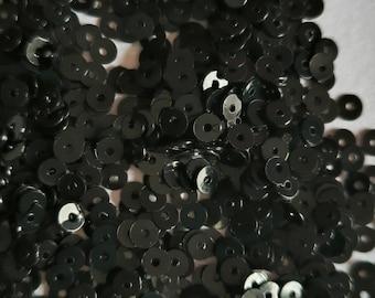 shiny black glitter
