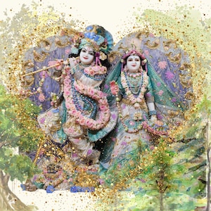 Custom Krishna Devotional Poster: Bhagavad-gita Verse Art (Digital Download