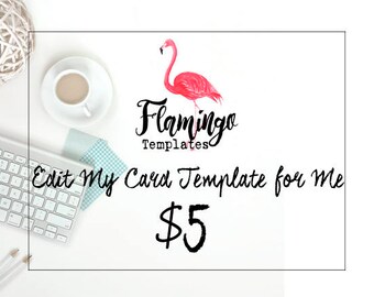 Edit My Card Template for Me