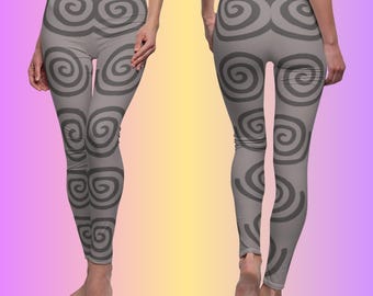 Spiral Pattern Leggings, Aesthetic Tights, Croquette Grunge, Fairy Fashion Leggings. Mui Mui Inspired