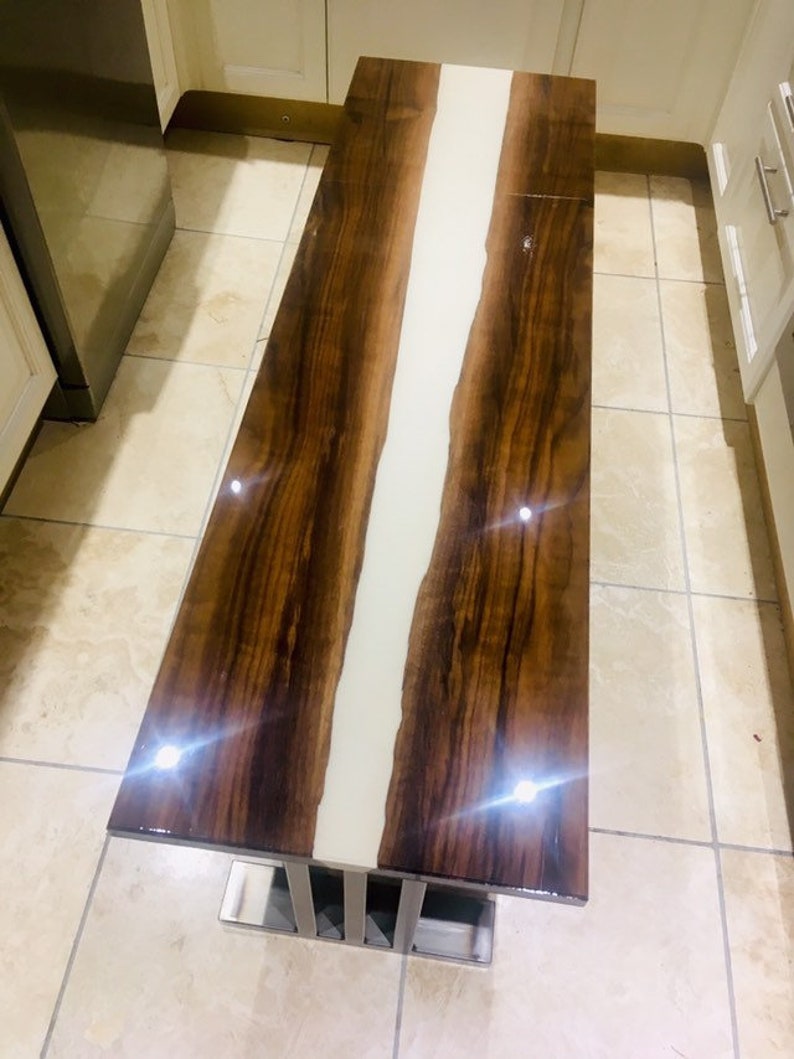 Buy white oak epoxy resin and wood wall hanging NEW Walnut River Table American Black Walnut Epoxy Resin | Etsy