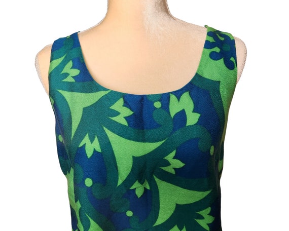 Fumi's of Waikiki Vintage 60s Tropical Print Shif… - image 3