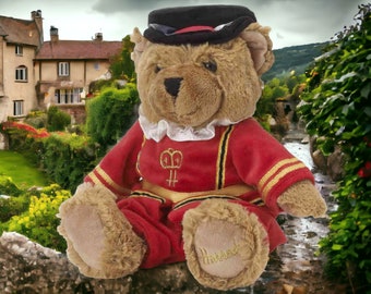 Harrod's Beefeater Knightbridge Peluche Royal Knight ours en peluche 25 cm (10 po.) Angleterre