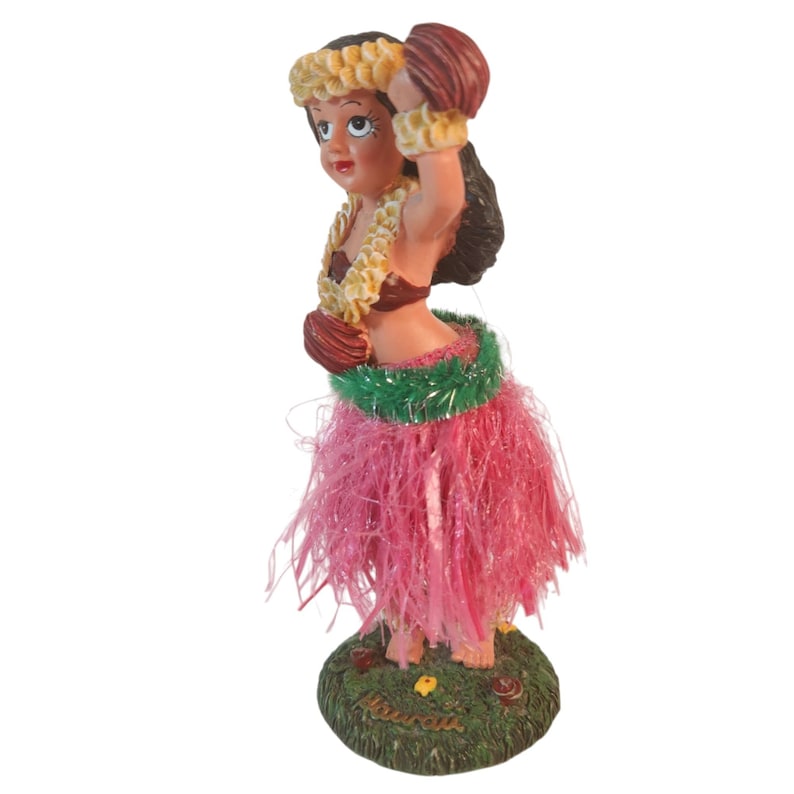 Hawaiian Dashboard Hula Girl Dancer Nodder Bobblehead Figurine KC CO