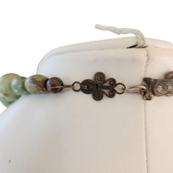 Turquoise Bead Necklace Statement Southwestern Na… - image 6