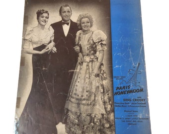 Partition You're a Sweet Little Headache par Bing Crosby 1938, Lune de miel à Paris