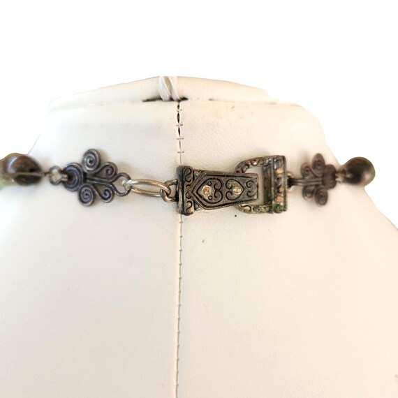 Turquoise Bead Necklace Statement Southwestern Na… - image 5