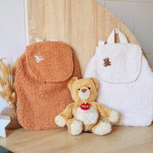 sac crèche personnalisé , sac maternelle , sac à dos sherpa,sac bébé nounou, sac bébé peluche, sac à dos bébé, sac teddy enfant