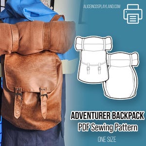 Adventurer Backpack Cosplay Sewing Pattern