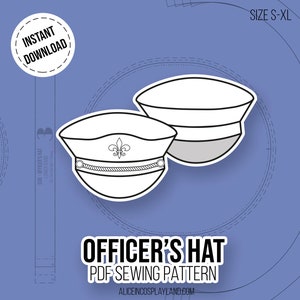 Officer's Hat Cosplay Sewing Pattern