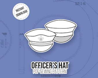 Officer's Hat Cosplay Sewing Pattern