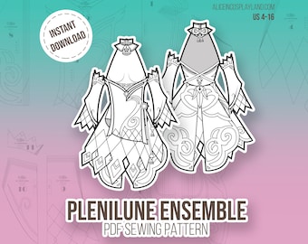 Plenilune Ensemble Cosplay Sewing Pattern for Ganyu