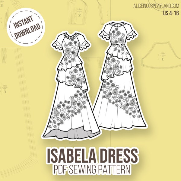 Isabela Dress Cosplay Sewing Pattern