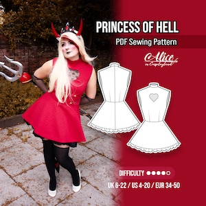 Patrón de costura de la Princesa del Infierno