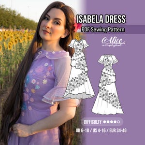 Isabela-jurk cosplay naaipatroon