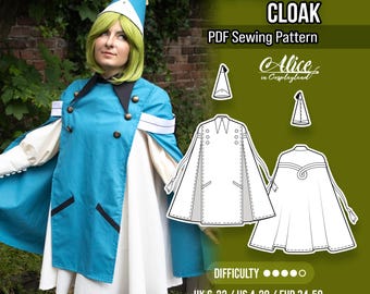 Coco Witch Cloak Cosplay Sewing Pattern