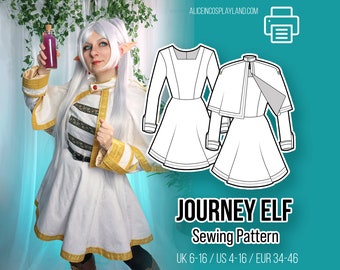 Patron de couture PDF cosplay elfe Journey