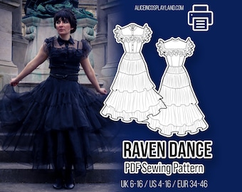 Schnittmuster für Raven Dance Kleid